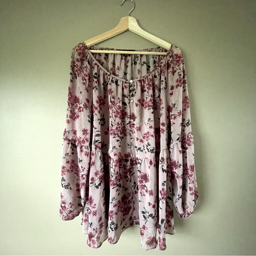 Love and Legend Flowy Sheer Blouse